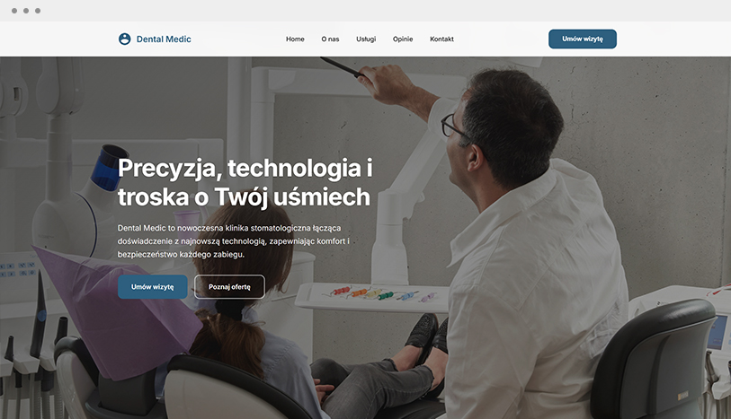 Dental Medic - realizacja Humbak