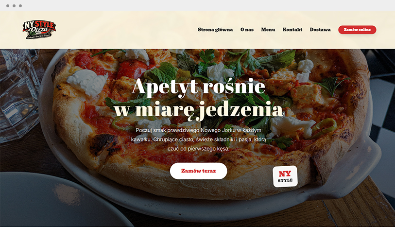 NY Style Pizza! - realizacja Humbak