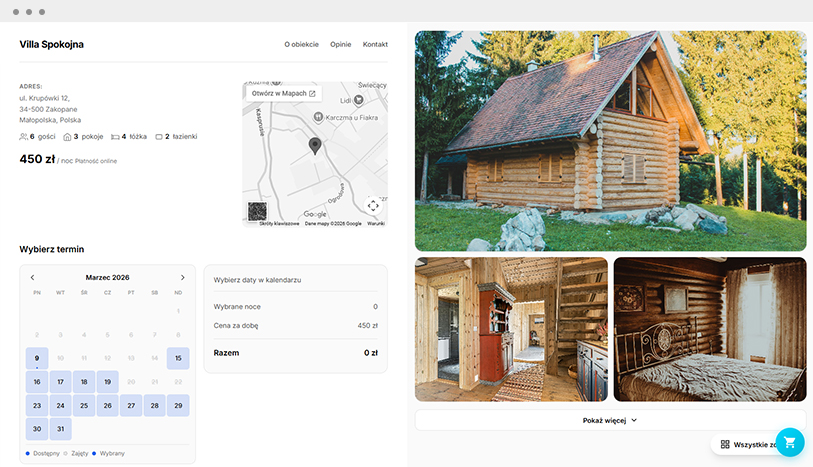 Wynajem - realizacja Humbak